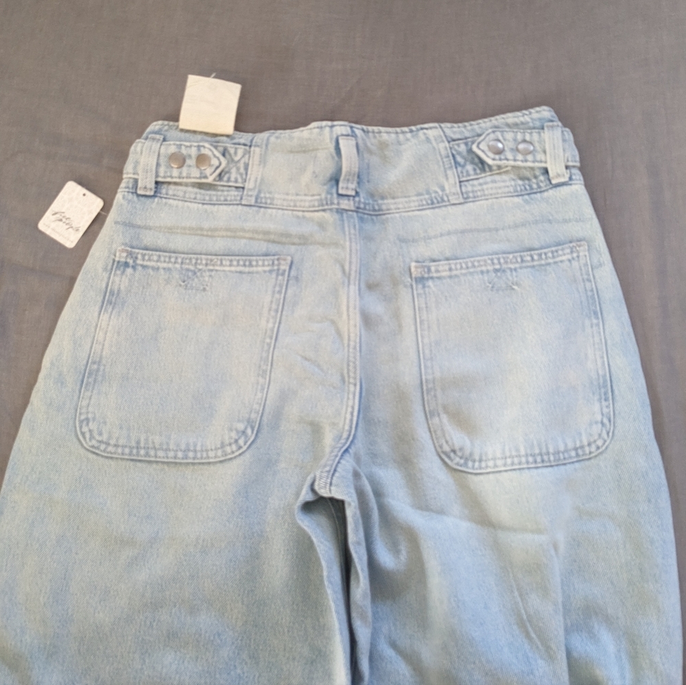 Free People Super Sweeper Wide Leg Flood Jeans - Picture 5 of 6